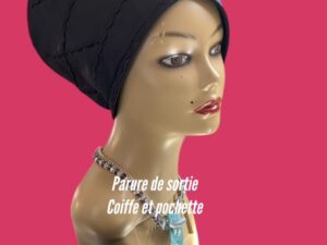 Parure prestige, coiffe et pochette.